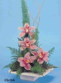  Konya kaliteli taze ve ucuz iekler  vazoda 4 adet orkide 