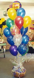  Konya ieki maazas  sepet ierisinde ikolata ve 21 adet balon