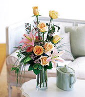  Konya yurtiçi ve yurtdışı çiçek siparişi  cam yada mika vazo içerisinde gül kazablanka