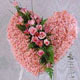 kalp pano karankil ve güller   Konya çiçekçi telefonları 