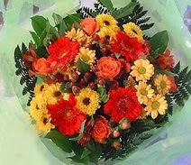  Konya online çiçekçi , çiçek siparişi  sade hos orta boy karisik demet çiçek 