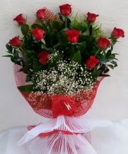 11 adet kırmızı gülden görsel çiçek  Konya güvenli kaliteli hızlı çiçek 